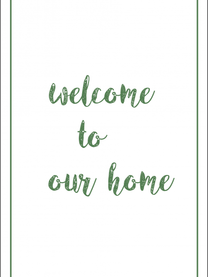 Welcome to our home
