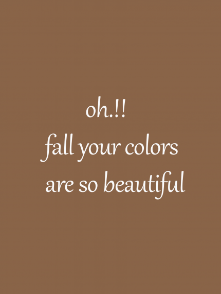 oH.!! fall your colors are so beautiful