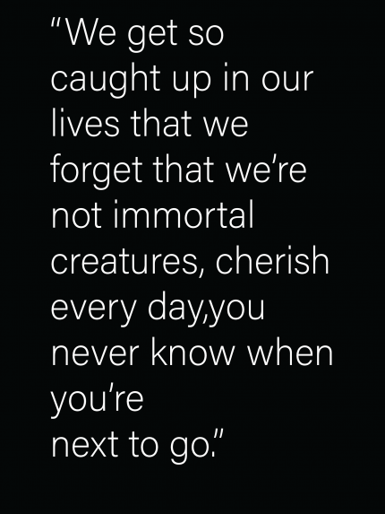 We get so caught up in our lives