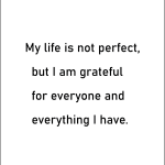 My life is not perfect