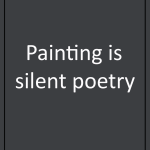 Painting is silent poetry