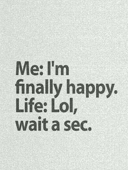 I'm finally happy