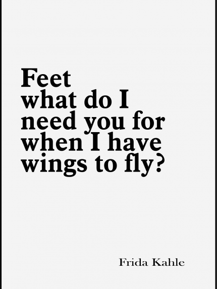 Feet what do i need ypu for when i have wings to fly?