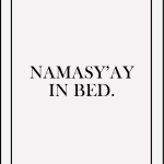 Namasy'ay in bed