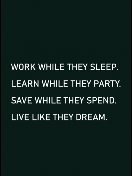 Work while they sleep.