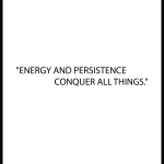 Energy and persistence conquer all things