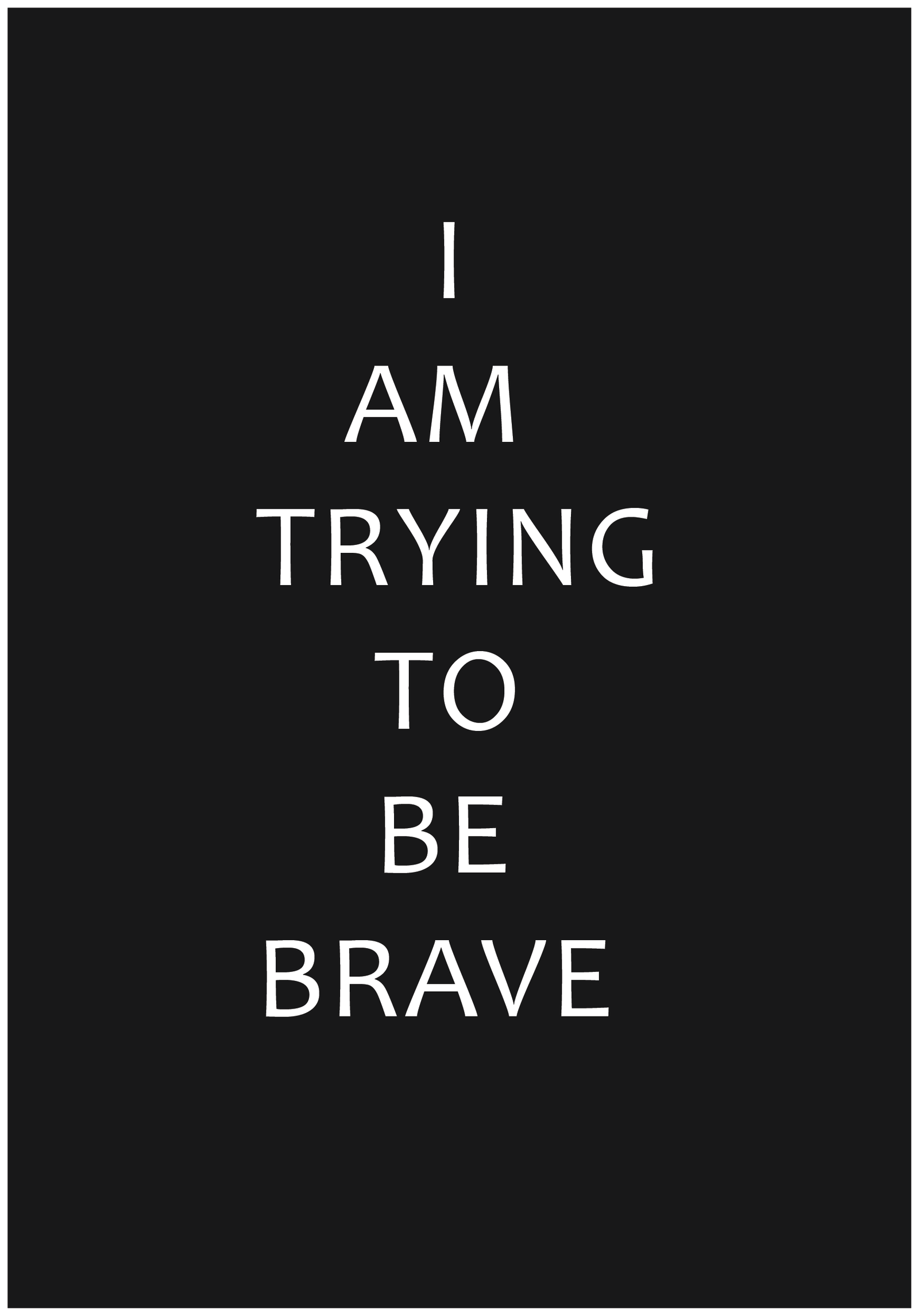 100-0838 AM TRYING TO BE BRAVE - Image 1