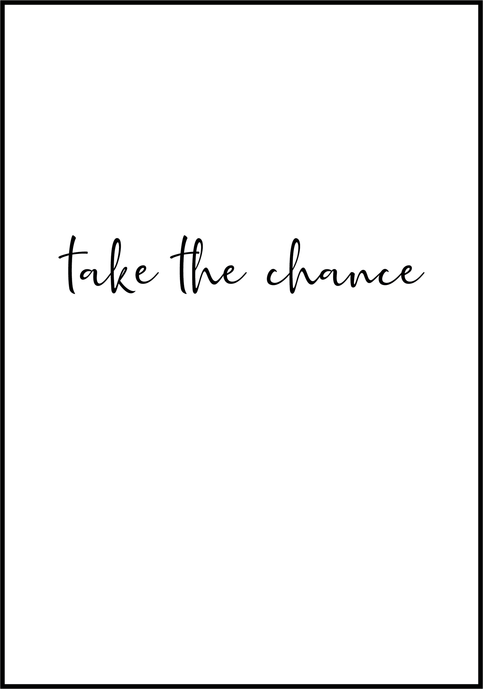 100-0965 Take the chance - Image 1