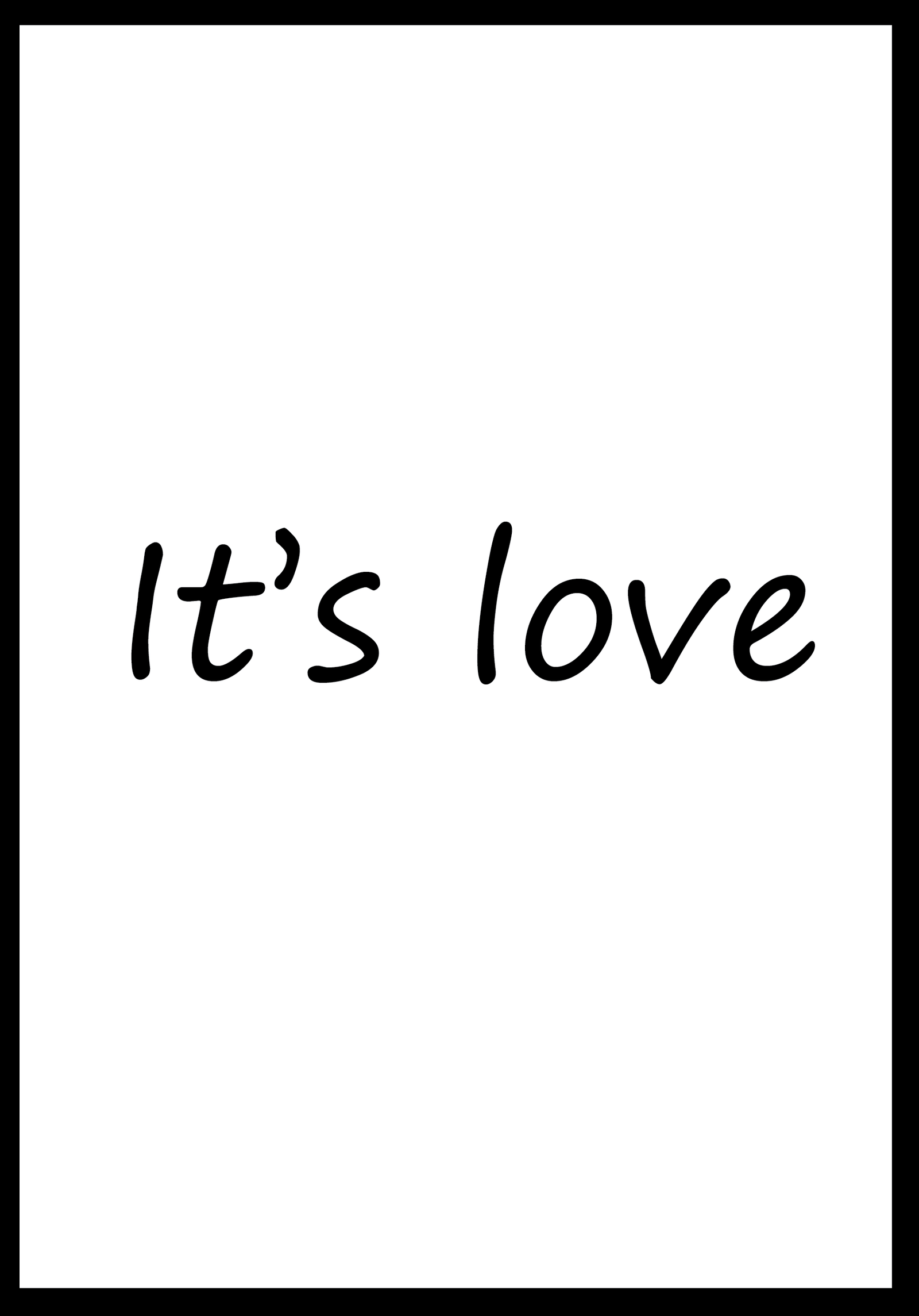 100-0970 It's love - Image 1