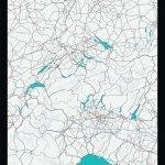 Wall Map of Switzerland | Poster | Large Poster | Wall Decor